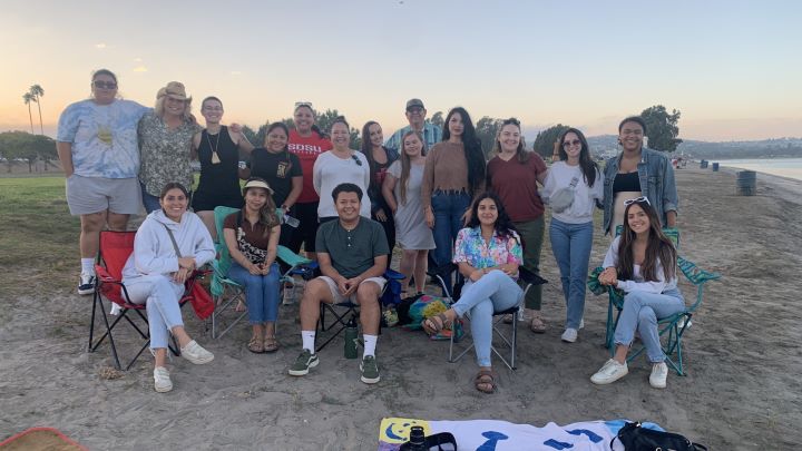 Social Work 2023 Cohort on Beach